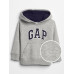 GAP - Baby mikina GAP logo - Šedá