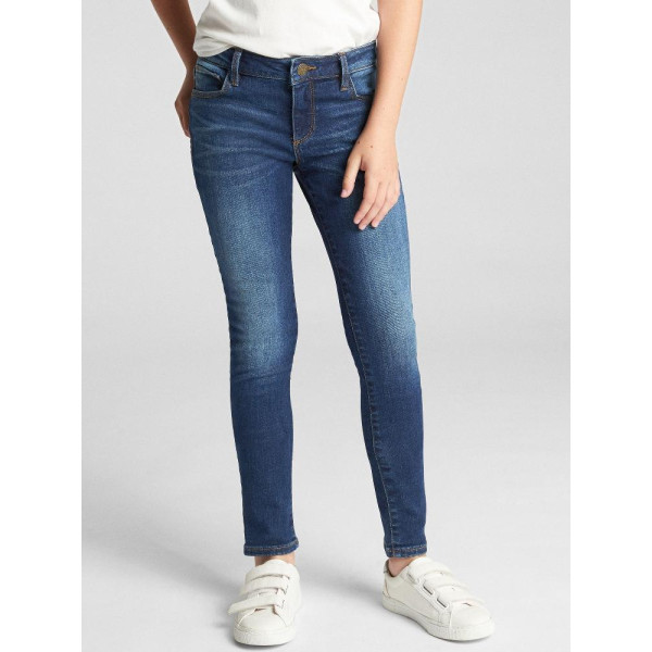 GAP - Dětské džíny super skinny stretch - Modrá