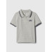 GAP - Baby polo tričko pique - Šedá