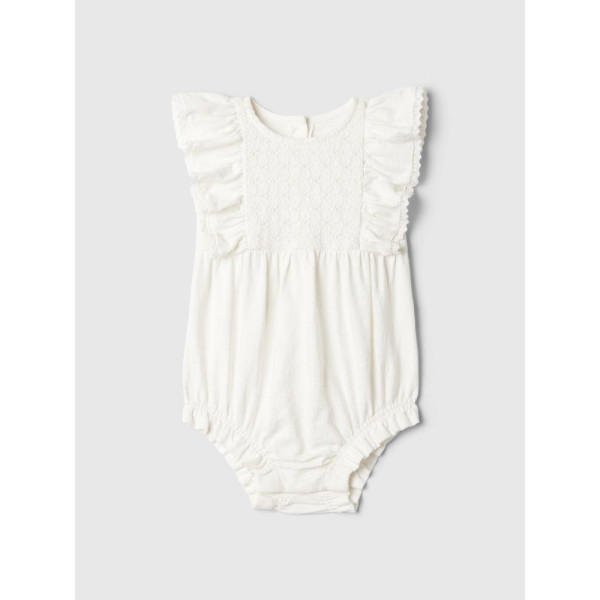 GAP - Baby bavlněné body - Bílá