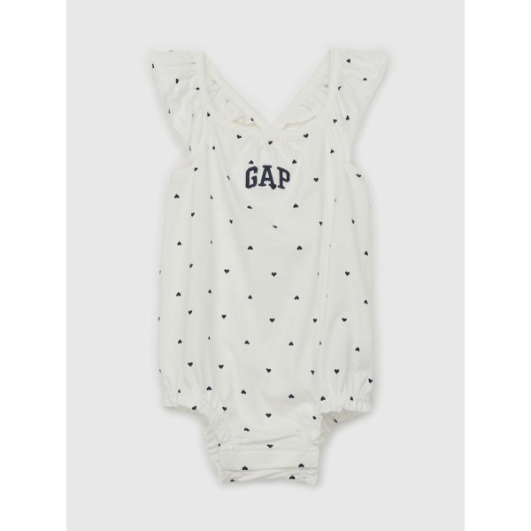 GAP - Baby vzorované body - Bílá