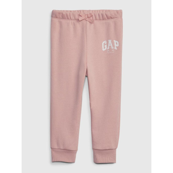 GAP - Baby tepláky s logem - Růžová