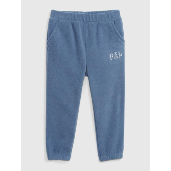 GAP - Baby fleece tepláky logo - Modrá