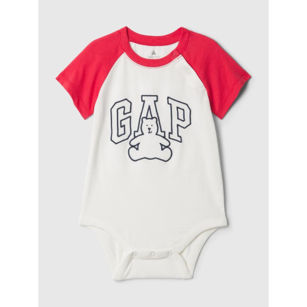 GAP - Baby body z logem - Bílá