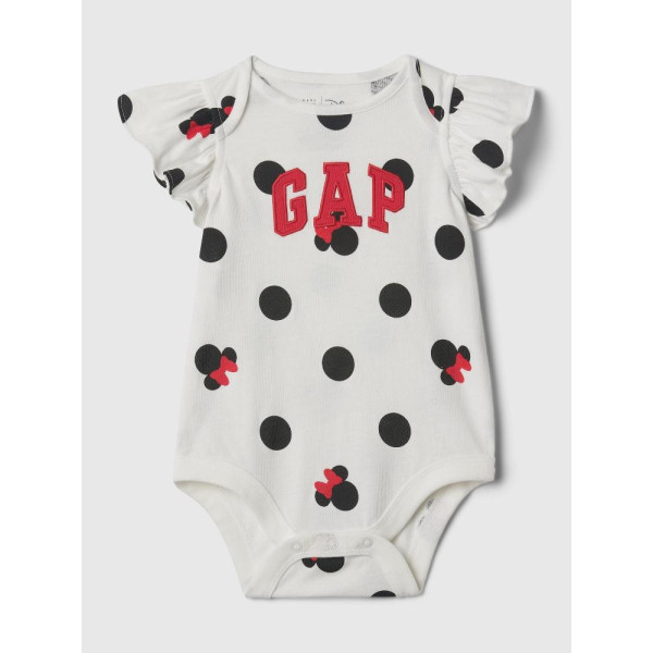 GAP - Baby body GAP & Disney - Bílá