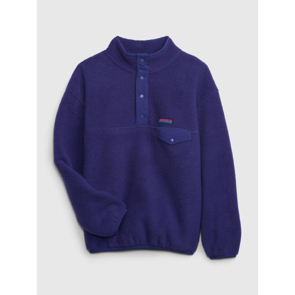 GAP - Dětská fleece mikina - Tmavě modrá