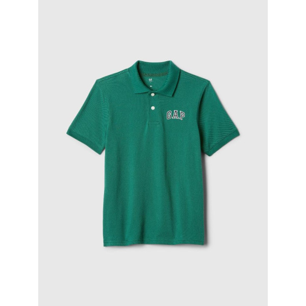 GAP - Dětské polo tričko Logo Pique - Zelená