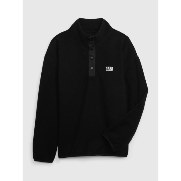 GAP - Dětská mikina fleece - Černá