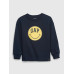 GAP - Baby tričko GAP × SmileyWorld® - Tmavě modrá