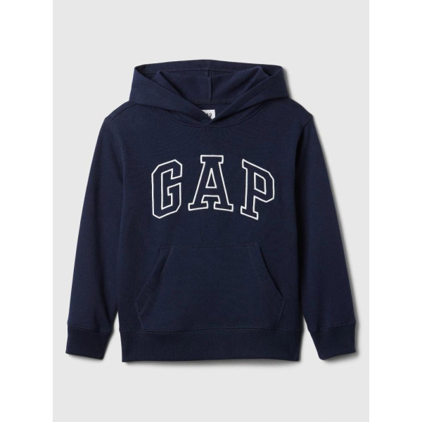 GAP - Dětská mikina s logem a fleece - Tmavě modrá