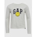 GAP - Dětské tričko GAP × SmileyWorld® - Šedá