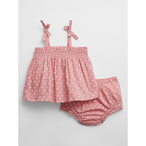 GAP - Baby puntíkovaný set - Růžová