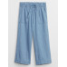 GAP - Baby široké chambray kalhoty - Modrá