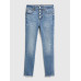 GAP - Dětské džíny jeggings high rise distressed - Modrá