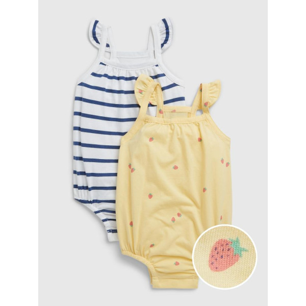 GAP - Baby body z organické bavlny, 2 ks - Barevná