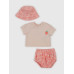 GAP - Baby pruhovaný set - Růžová