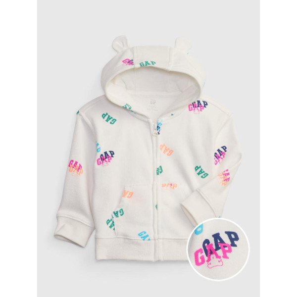 GAP - Baby mikina s logem - Bílá