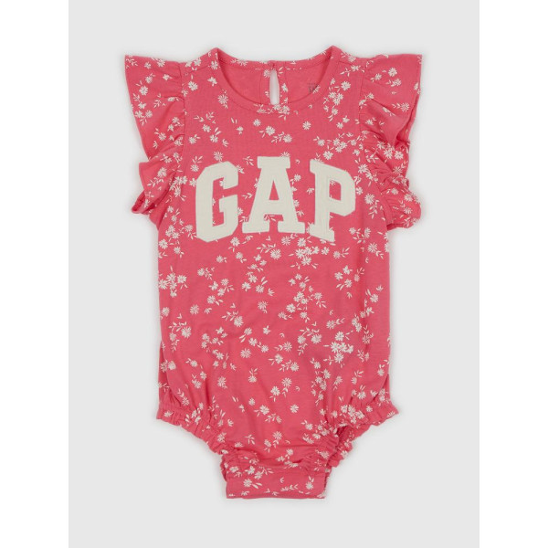 GAP - Baby květované body - Červená