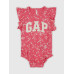 GAP - Baby květované body - Červená