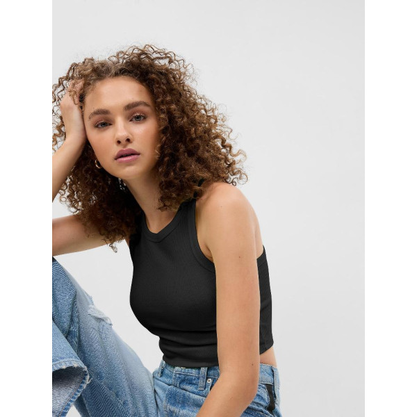 GAP - Tílkový crop top - Černá