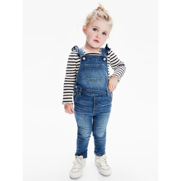 GAP - Baby džíny skinny s laclem - Modrá