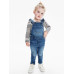 GAP - Baby džíny skinny s laclem - Modrá