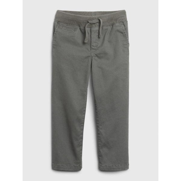 GAP - Baby kalhoty khaki stretch - Šedá