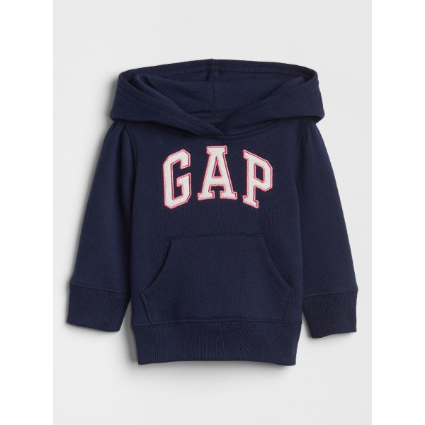 GAP - Baby mikina fleece logo - Tmavě modrá