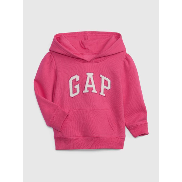 GAP - Baby mikina fleece logo - Růžová