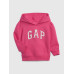 GAP - Baby mikina fleece logo - Růžová