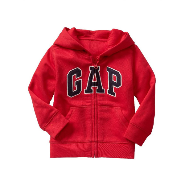 GAP - Baby mikina GAP logo - Červená