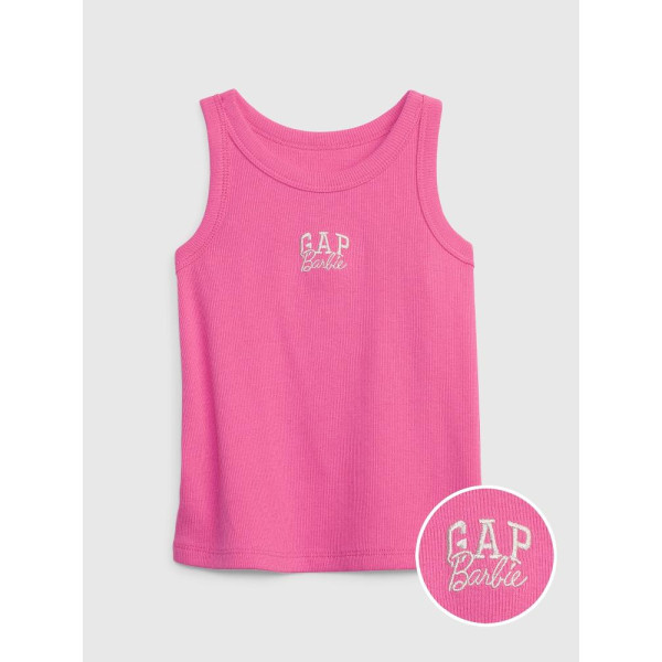 GAP - Baby tílko Gap × Barbie™ - Růžová