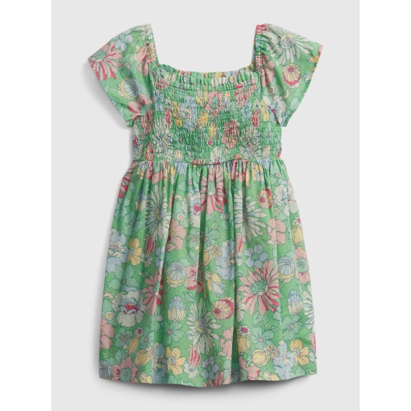 GAP - Dětské šaty floral - Zelená