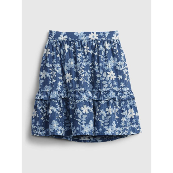 GAP - Baby sukně floral midi - Modrá