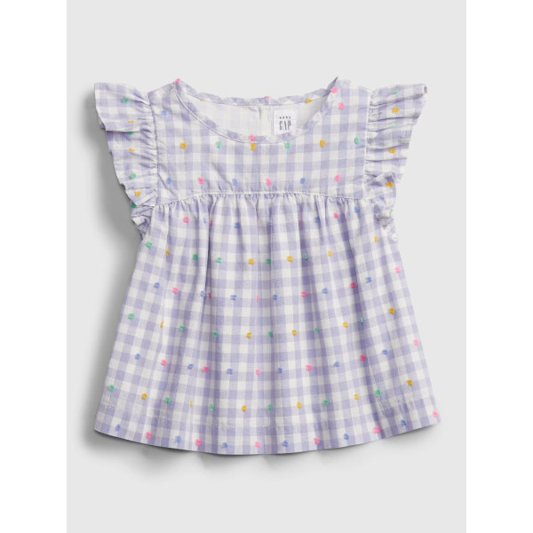 GAP - Baby top gingham - Fialová