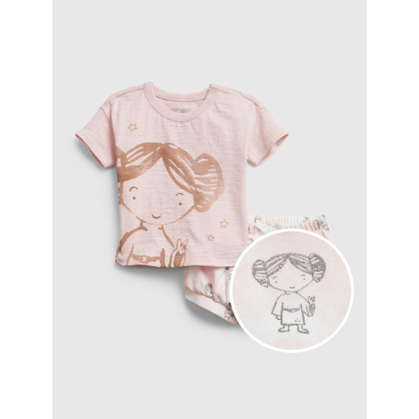 GAP - Baby set GAP & Star Wars Leia - Růžová