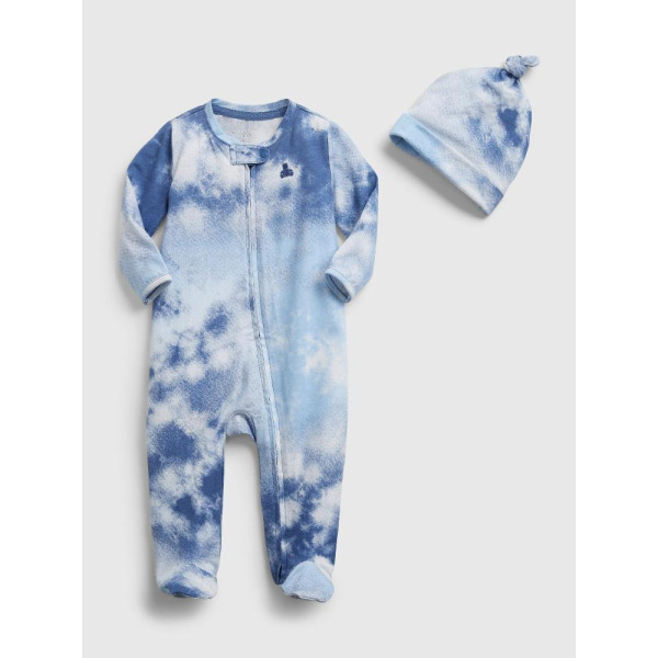 GAP - Baby overal 100% organic cotton - Modrá