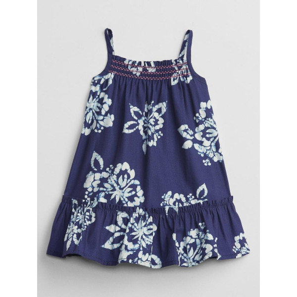 GAP - Baby šaty s ed floral - Tmavě modrá