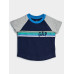 GAP - Baby tričko GAP logo raglan - Tmavě modrá