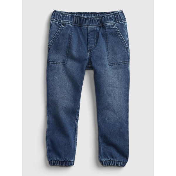 GAP - Baby džíny joggers - Modrá