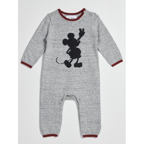 GAP - Baby overal GAP & Disney Mickey - Šedá