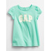 GAP - Baby šaty GAP logo - Zelená