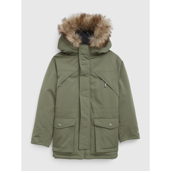 GAP - Dětská bunda parka - Zelená