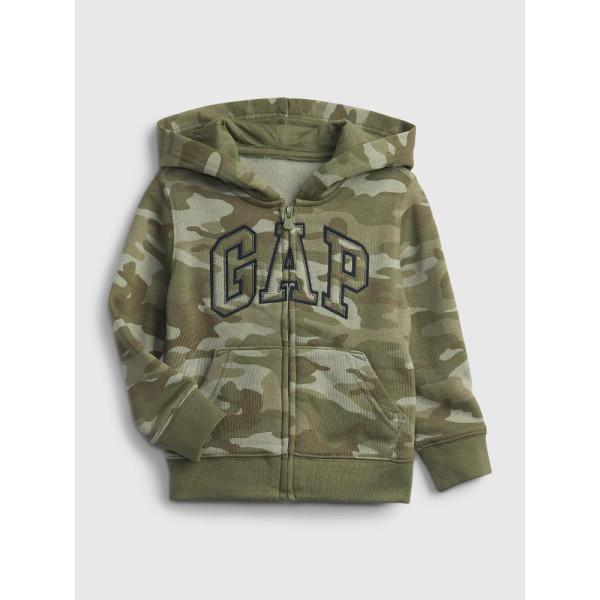 GAP - Baby army mikina GAP logo - Zelená