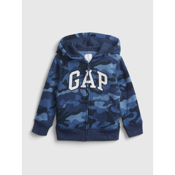 GAP - Baby mikina GAP logo print - Tmavě modrá