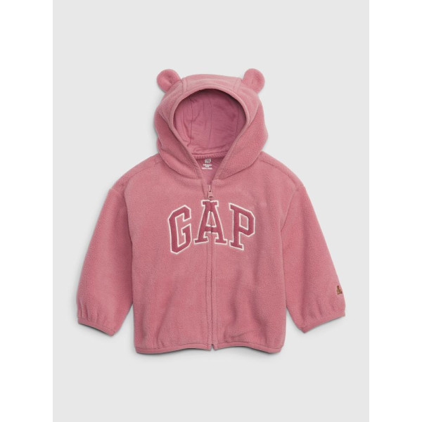 GAP - Baby fleece mikina - Růžová