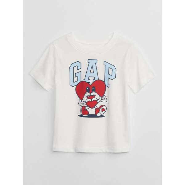 GAP - Baby tričko s potiskem - Bílá