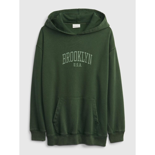 GAP - Dětská mikina Brooklyn oversize - Zelená