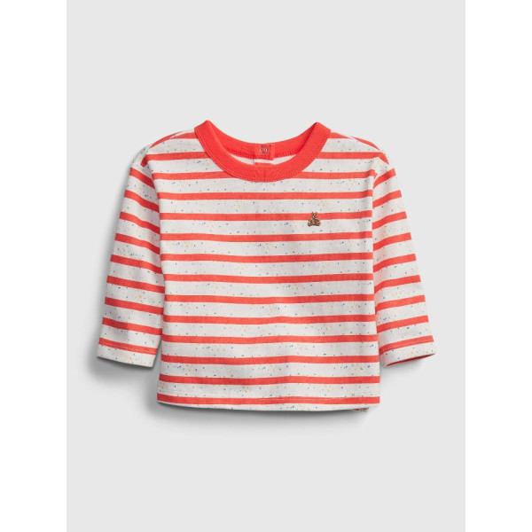 GAP - Baby tričko stripe - Červená