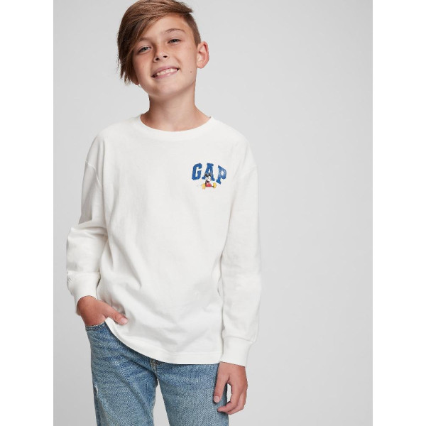 GAP - Dětské tričko GAP & Disney Mickey Unisex - Bílá